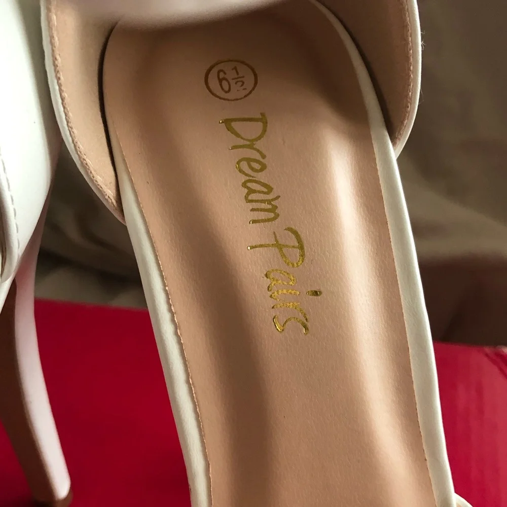 NWT Dream Paris White Classy Heels - Picture 6 of 11